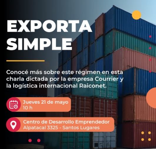 Taller sobre el Régimen de exportación Exporta Simple en 3 de Febrero