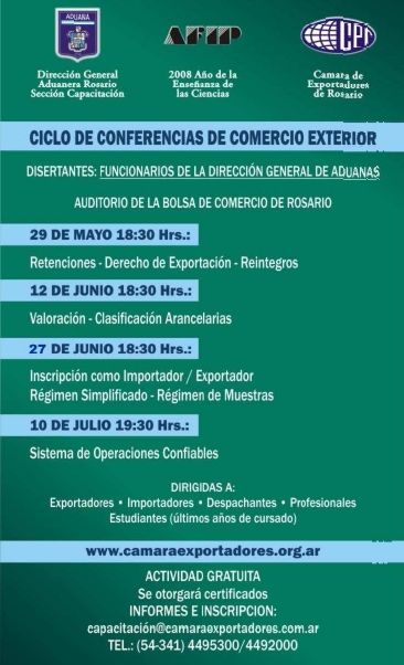 Ciclo de Capacitacion en Comercio Exterior