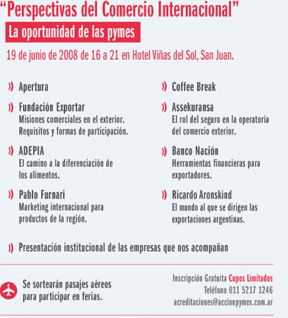 Acción Pymex Perspectivas del Comercio Internacional